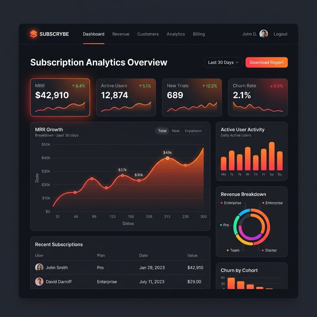 SaaS Analytics Application